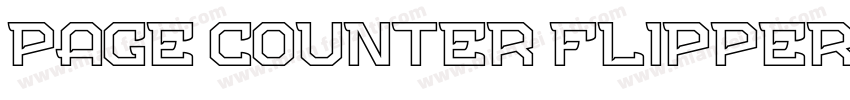 Page Counter Flipper字体转换
